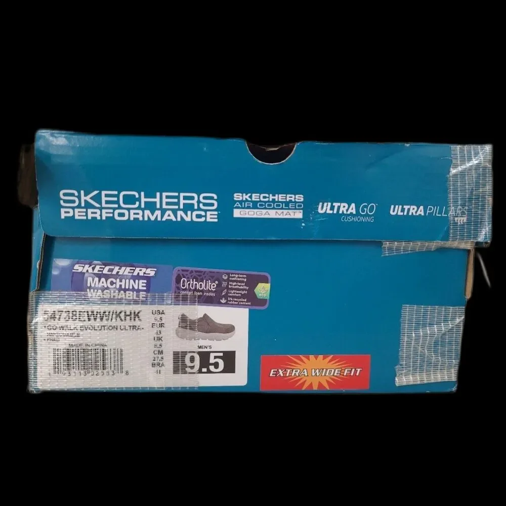 Sketchers Go Walk Evolution Ultra Size 9.5  Color Khaki wide fit